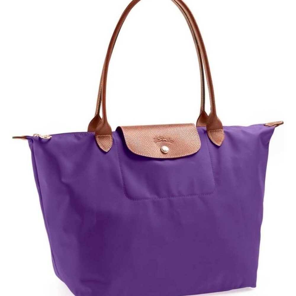 NEW Longchamp Le Pliage Large Amethyst NWT